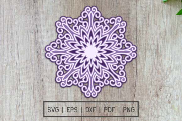 3D Layered Mandala Cut File: 3D SVG Shapes Review