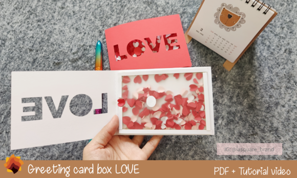 3D SVG Shapes: Valentine Greeting Card Template