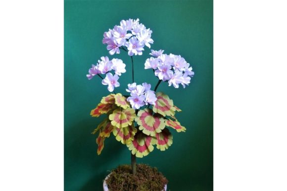 Begonia 3D SVG: Paper Flowers for Editorial Design