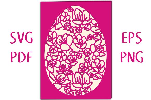 Bramble Blossom Easter Egg Card: 3D SVG Shapes Review