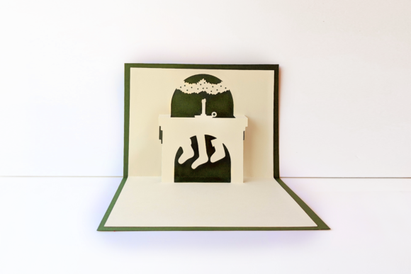 Christmas Fireplace Pop Up Card: 3D SVG Review