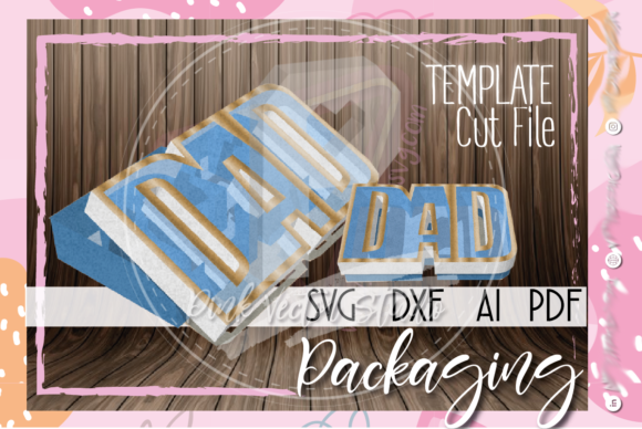 Dad Box 3D SVG: Shapes for Commercial Products