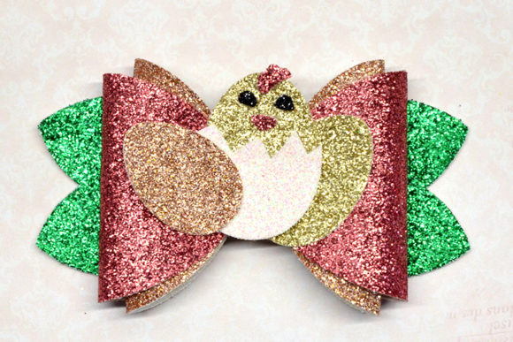 Easter Chick Bow Template: 3D SVG Shapes Review