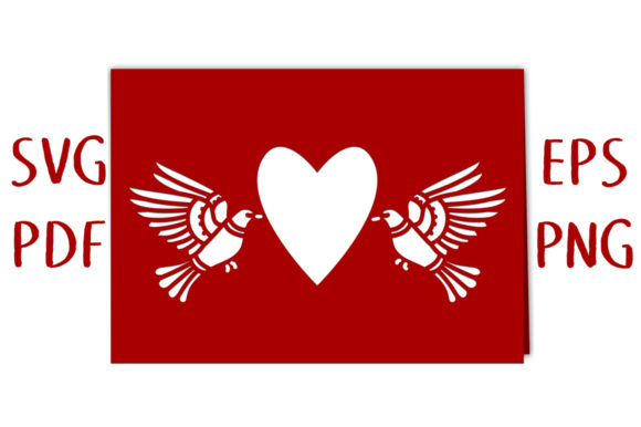 Flying Doves Heart Aperture Card: 3D SVG Shapes Review