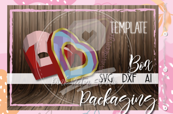 Heart Box II: 3D SVG Shapes for Digital Products