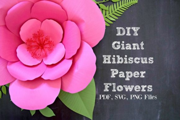 Hibiscus Giant Paper Flower Templates: 3D SVG Review