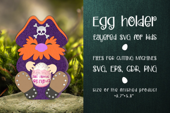 Pirate Chocolate Egg Holder: 3D SVG Shapes Review