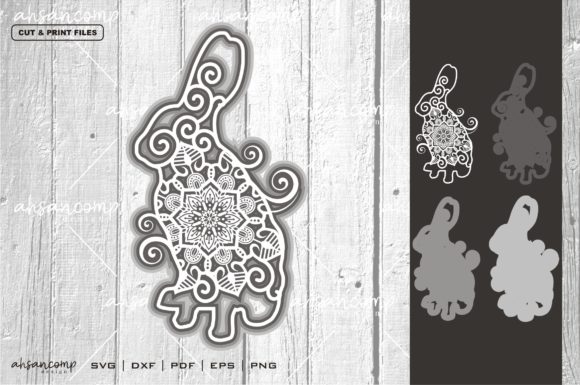Rabbit Mandala Vector 4: 3D SVG Shapes Review