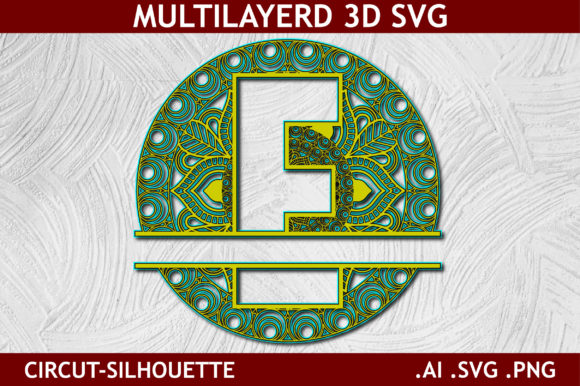 Split Alphabet Layered E Letter Mandala Review