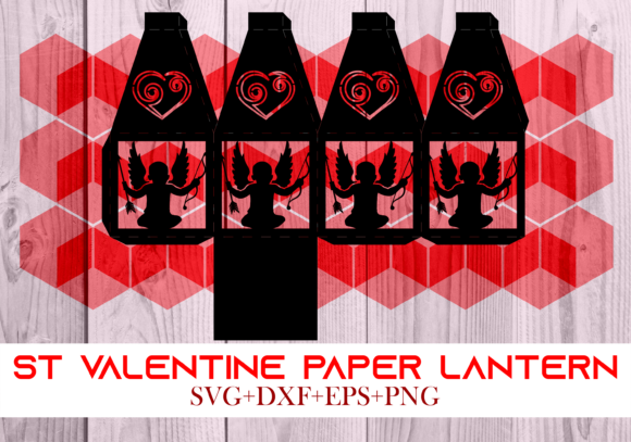 St Valentine Paper Lantern Series 0101: 3D SVG Shapes